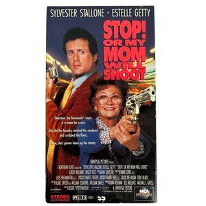 Stop! Or My Mom Will Shoot VHS Sylvester Stallone 1992 Action Comedy PG-13